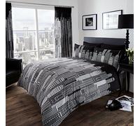 GC GAVENO CAVAILIA Luxury London City King Duvet Set and Matching Pillow Cases, Premium Reversible Polycotton Bedding Set, Grey
