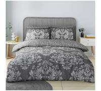 GC GAVENO CAVAILIA Luxury Reversible Geometric Damask Complete Bedding Set with Pillowcase | Soft & Breathable Polycotton Quilt Cover in Victorian Baroque Gothic Bohemian Style | Single Multi