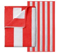 GC GAVENO CAVAILIA Microfiber Beach Towel Extra Large - Super Absorbent, Sand Free Beach Towels For Adults (100x200 cm) - Beach Towel 1 Piece - Quick Dry Beach, Swimming Towel, Pool Towel, Gym - Red