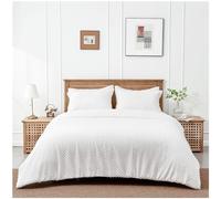 GC GAVENO CAVAILIA Microfiber Duvet Cover Set - Super King Bed Set | Machine Washable | White