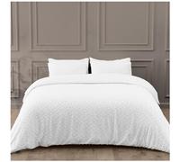 GC GAVENO CAVAILIA Microfiber Duvet Cover Set - Super King Bed Set | Machine Washable | White