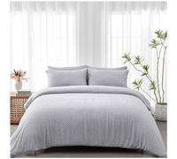 GC GAVENO CAVAILIA Microfiber Duvet Cover Double Bed | Grey Bedding Set | Thermal Bed Cover
