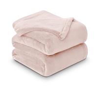 GC GAVENO CAVAILIA Mink Fluffy Blanket, Soft and Cosy Thermal Throw For Sofas, Cuddle Warm Throws For Beds, Pink, 150 x 200 cm