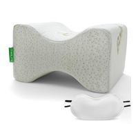 GC GAVENO CAVAILIA Orthopaedic Knee Pillow | Memory Foam Leg Pillow for Sleeping on Side | Leg Cushion For Lower Back, Hip Pain, Pregnancy | Bamboo Knee Support Pillows With Cover & Eye Mask