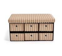 GC GAVENO CAVAILIA Ottoman Storage Boxes with Lid |6-Drawer