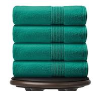 GC GAVENO CAVAILIA Pack of 4 Jumbo Bath Sheets 450 GSM - 80x170 Cm - Aqua