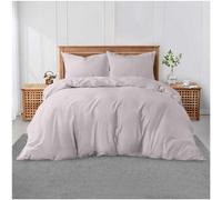 GC GAVENO CAVAILIA Plain Dyed King Size Duvet Cover - Super Soft Breathable Polycotton Bedding Set, Easy-Care Washable Quilt & Comforter Cover - Grey