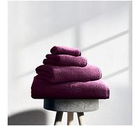 GC GAVENO CAVAILIA Premium 3 Pack Embroidered Fish Towels Sets 450 GSM, Luxury Super Soft Absorbent Bath Sheet, Egyptian Cotton, Raspberry, 80x140 cm