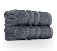 GC GAVENO CAVAILIA Premium Jumbo Bath Sheet 2 Pack - 100% Ring Spun Cotton Towels Bath Sheet - Highly Water Absorbent & Quick Dry Extra Large Bath Sheets - Soft Hotel Quality Bath Towel - Charcoal