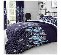 GC GAVENO CAVAILIA Premium Printed Bedding Sets Double Size, Feather Duvet Quilt Cover, Cotton Blend Bed Covers, Navy