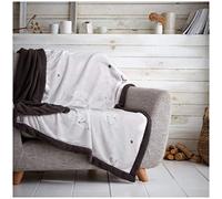 GC GAVENO CAVAILIA Premium Quality Teddy Polar Bear Fluffy Throw, Easy Care Soft Cuddly & Warm Comfort Settee Blanket, Single size, Grey, Polyester, (130X180)