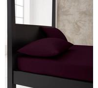 Gc Gaveno Cavailia Premium Super Soft Percale Fitted Sheet Double Berry