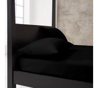 Gc Gaveno Cavailia Premium Super Soft Percale Fitted Sheet Double Black