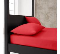 Gc Gaveno Cavailia Premium Super Soft Percale Fitted Sheet Double Red