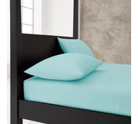 Gc Gaveno Cavailia Premium Super Soft Percale Fitted Sheet Double Sorbet Blue