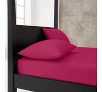 Gc Gaveno Cavailia Premium Super Soft Percale Fitted Sheet Single Fuchsia