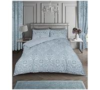 GC GAVENO CAVAILIA Printed Duvet Cover Sets, Reversible Bedding Bed Set, Polycotton Quilt Covers, Antoinette-Duck Egg, King