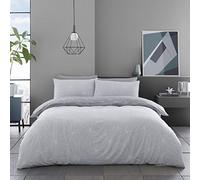 GC GAVENO CAVAILIA Printed Duvet Cover Sets, Reversible Bedding Bed Set, Polycotton Quilt Covers, Rex-Grey, Double