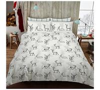 GC GAVENO CAVAILIA Printed Stag Duvet Cover With Pillow Cases, Printed Animal Bedding Set, Reversible Quilt Cover Double