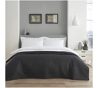 GC GAVENO CAVAILIA Quilted Pinsonic Bedspread, Polyester, Charcoal, 150X200