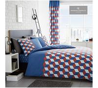 GC GAVENO CAVAILIA Reversible Duvet, Printed Polycotton Bedding, Cosy Quilt Set, Blue, Double