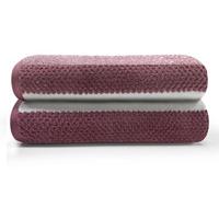 Gc Gaveno Cavailia Royal Stripe Hand Towels Pack Of 2 Pink Super Absorbent Fast Drying Cotton Towels Set 50X80 Cm