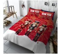 GC GAVENO CAVAILIA Santa Cloak Xmas Duvet Cover - Festive Christmas Double Bedding Set with Pillowcases - Soft Hypoallergenic Polyester Quilt Cover Bed Set (200x200 cm) - Easy Care Winter Bed Linen