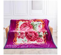 GC GAVENO CAVAILIA Sherpa Fleece Floral Weighted Blanket 5Kg - Reversible Heavy Blanket Stress For Free Calming Good Sleep - 2 Ply Polyester Bed Throw Blanket - (200 X 240 Cm)