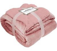 Gc Gaveno Cavailia Sherpa Snug Blanket 200X240 Pink ,soft Thermal Warm Cosy Throw Blanket For Sofas Large Bed & Settee