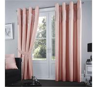 Gc Gaveno Cavailia Shiny Stripe Aura Curtains 66X72 Pink For Living Room Ring Top Window Panels With Matching Tie Backs