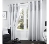 Gc Gaveno Cavailia Shiny Stripe Aura Curtains 90X90 Silver For Living Room Ring Top Window Panels With Matching Tie Backs
