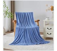 GC GAVENO CAVAILIA Soft Blankets For Adults Kids - Cooling King Size Blanket 200x220 Cm - Thermal Blanket Camping - Travel, Sofa Fleece Throw Blanket - Keep You Cool and Comfortable - Blue