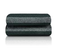 GC GAVENO CAVAILIA Stripe Bath Sheets 2Pk | (90x140 Cm) Extra Large Bath Sheets Set of 2 | Fast Drying & Water Absorbent Bath Sheet | Hotel Quality Cotton Towels Sets For Bathroom, Green