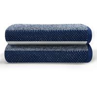 Gc Gaveno Cavailia Stripe Bath Sheets 90X140 Towels Navy Set Of 2 Fast Drying & Water Absorbent Hotel Quality Cotton Towels Set