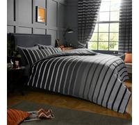 Gc Gaveno Cavailia Striped Duvet Cover Bedding Set Grey King 3Pc Linen Bedding Set