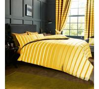Gc Gaveno Cavailia Striped Duvet Cover Bedding Set Ochre Double 3Pc Linen Bedding Set