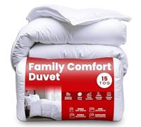 GC GAVENO CAVAILIA Super King Size Duvet 15 Tog - Thick Polyester Winter Quilt - Soft Warm Coverless Comforter - Anti-Allergy Hotel Quality Bedding - Heavy Superking Duvets & Quilts White(220x260 cm)