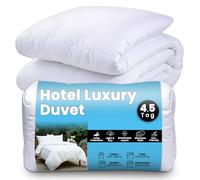 GC GAVENO CAVAILIA Super King Size Duvet 4.5 Tog - Thick Polyester Winter Quilt - Soft Warm Coverless Comforter - AntiAllergy Hotel Quality Bedding (220x260 cm) - Superking Duvets & Quilts White