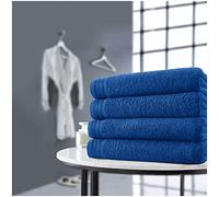GC GAVENO CAVAILIA Super Soft 4 Pack Bath Sheets, Highly Absorbent Extra Large Towel Set, 500 GSM Egyptian Cotton Bathroom Towels, Royal Blue, 75x135