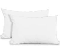 GC GAVENO CAVAILIA Super Soft Pillow Cases 2 Pack - Anti Allergic & Breathable Polycotton Pillow Covers with Envelop Closure - Washable Standard Pillowcases (50x75cm) - White