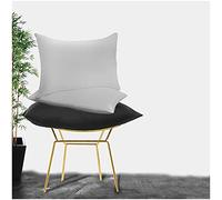 GC GAVENO CAVAILIA Super Soft Pillow Cases 2 Pack - Anti Allergic & Breathable Polycotton Pillow Covers with Envelop Closure - Washable Standard Pillowcases (50x75cm) - Silver