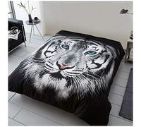 GC GAVENO CAVAILIA Super Soft Tiger Face Printed Throw, Premium Animal Print 3D Willife Sofa Blanket, 200X240 Cm, Multi