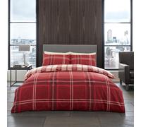 Gc Gaveno Cavailia Swiss Cheked Duvet Cover Bedding Set Red Single 2Pc With Reversible Checkered Print Quilt Cover