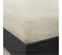 Gc Gaveno Cavailia Teddy Bear Plain Fitted Sheet Double Cream Fleece Thermal Warm Super Soft & Warm Fluffy Fitted Bed Sheet