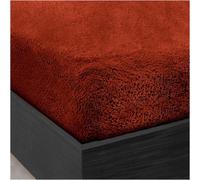 Gc Gaveno Cavailia Teddy Bear Plain Fitted Sheet King Orange Fleece Thermal Warm Super Soft & Warm Fluffy Fitted Bed Sheet