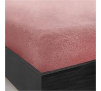 Gc Gaveno Cavailia Teddy Bear Plain Fitted Sheet Single Pink Fleece Thermal Warm Super Soft & Warm Fluffy Fitted Bed Sheet