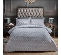 GC GAVENO CAVAILIA Teddy Fleece Cover, Warm Cozy Ultra Soft Bed, Polyester, Grey, Double-Duvet Set