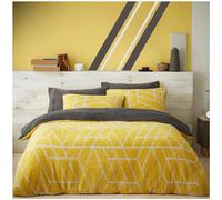GC GAVENO CAVAILIA Teddy Fleece Duvet Cover King Size - Snuggle Fluffy Bedding Set - Washable Bed Linen - Ochre