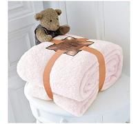 GC GAVENO CAVAILIA Teddy Fleece Heated Blanket, Sherpa Thermal Warm Throw Soft Thick Fluffy Blankets For Sofas, 130x180 cm, Pink