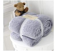 GC GAVENO CAVAILIA Teddy Fleece Throw Blanket Soft Warm Throw Over Sofa Bed Travel Bedspread Heated Blankets, 200x240 cm, Silver